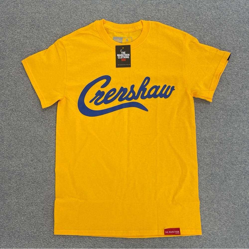 The Marathon Clothing Yellow and Blue Tee